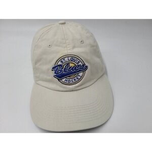St Louis Blues Shnucks Pepsi Strapback Adjustable Hat Cap Men Women NHL Beige